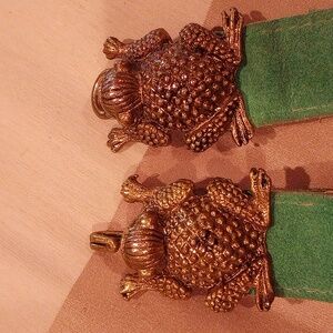 Golden Frog Belt Buckle and Belt